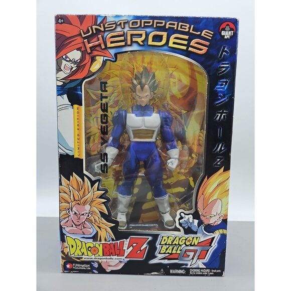 Dragon Ball GT Unstoppable Heroes SS Vegeta Figure Limited Edition NIB - Picture 1 of 8